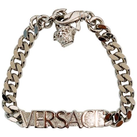 cheap versace bracelet|Versace women's silver necklaces.